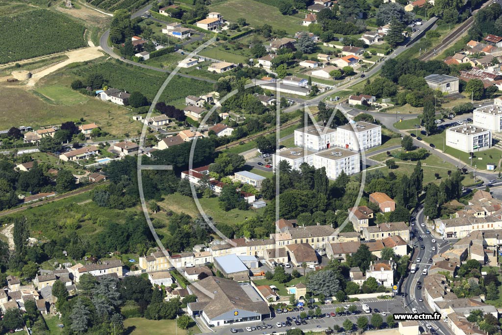 Photo arienne de Castillon-la-Bataille (Mingasse)