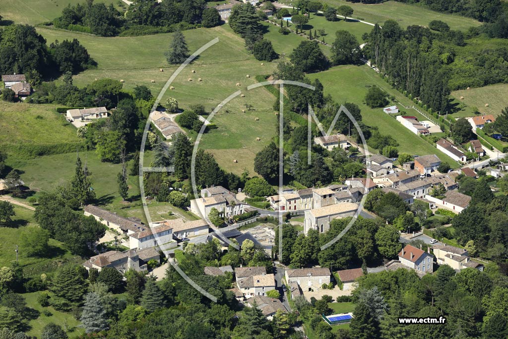 Photo arienne de Montcaret