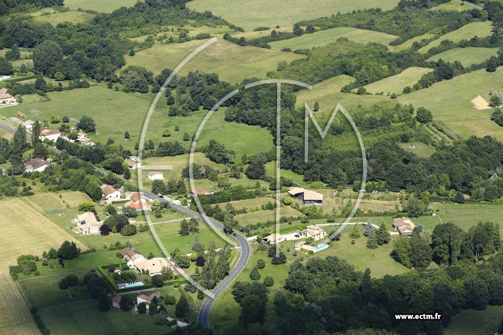 Photo arienne de Montpeyroux (Maison Neuve)