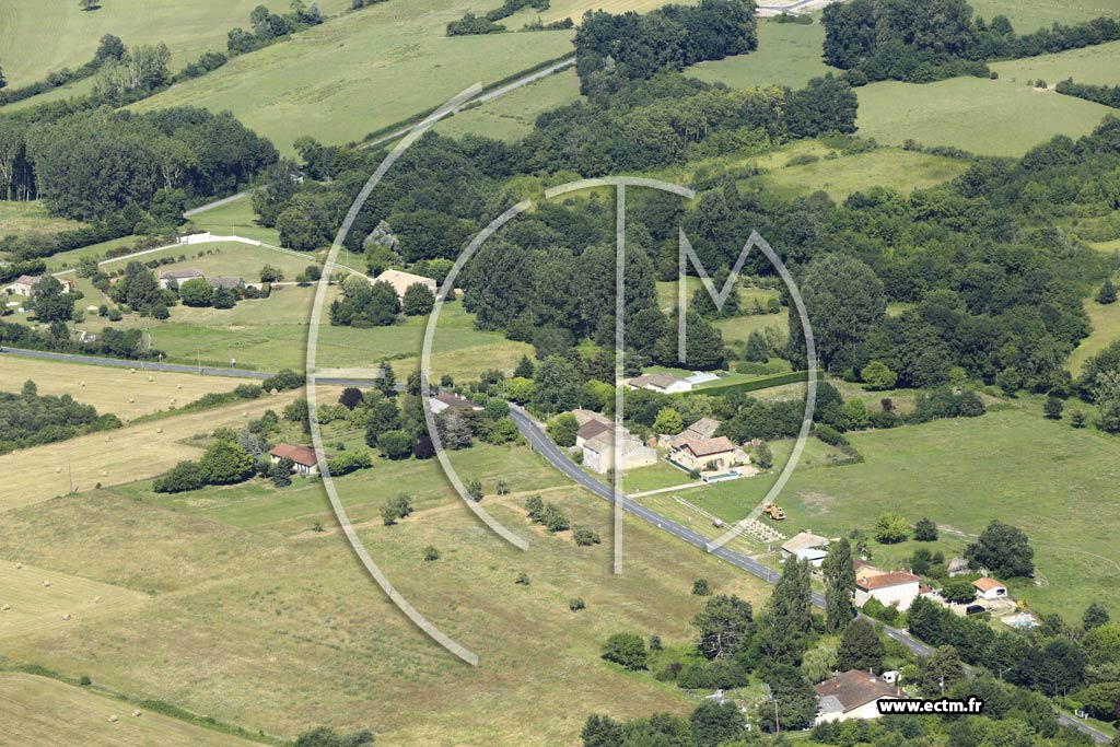 Photo arienne de Montpeyroux (Maison Neuve)