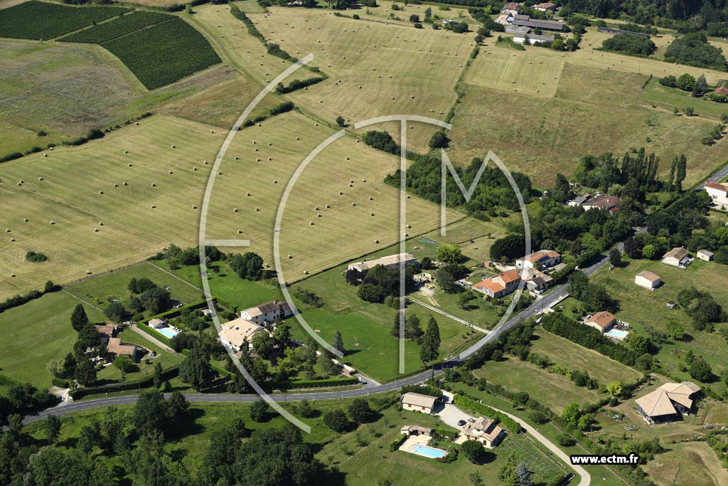Photo arienne de Montpeyroux (Maison Neuve)