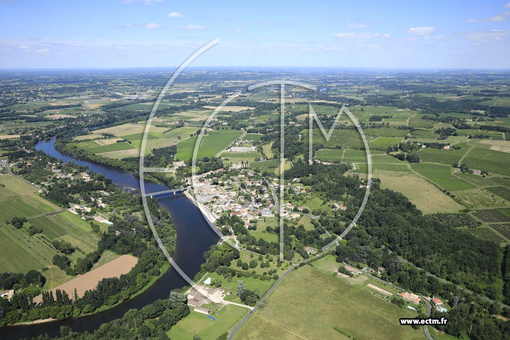 Photo arienne de Pessac-sur-Dordogne