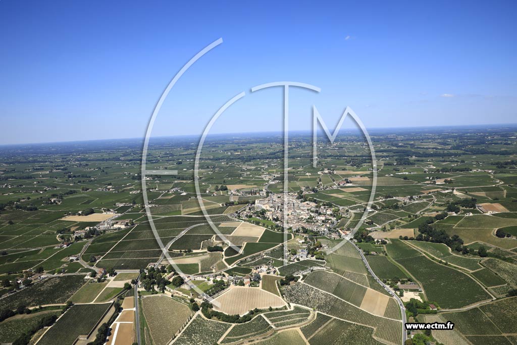 Photo arienne de Saint-milion