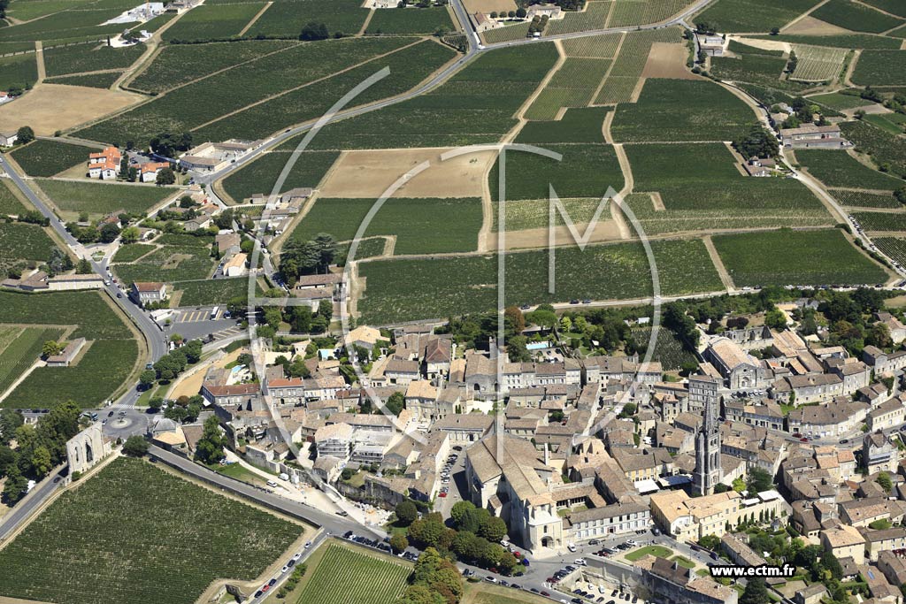 Photo arienne de Saint-milion