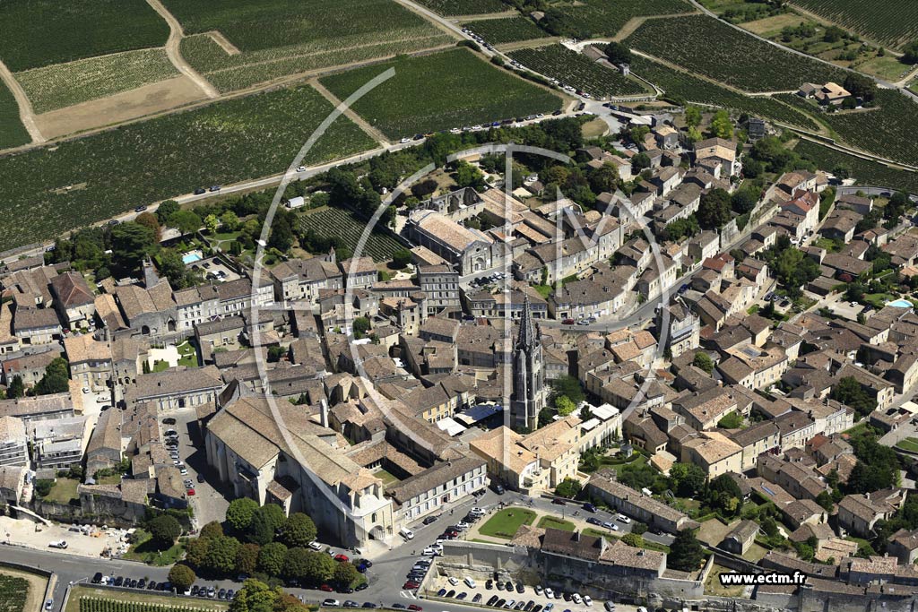 Photo arienne de Saint-milion