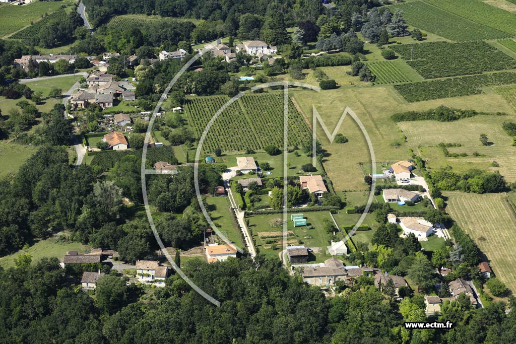 Photo arienne de Saint-Jean-de-Blaignac (Saudon)