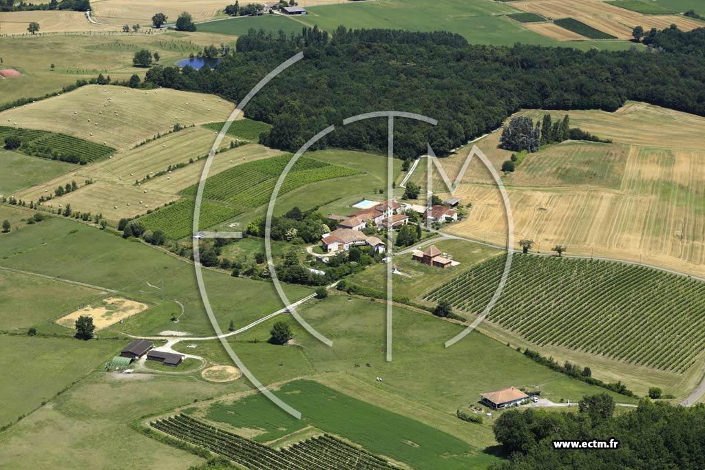 Photo arienne de Loubs-Bernac (la Martigne)