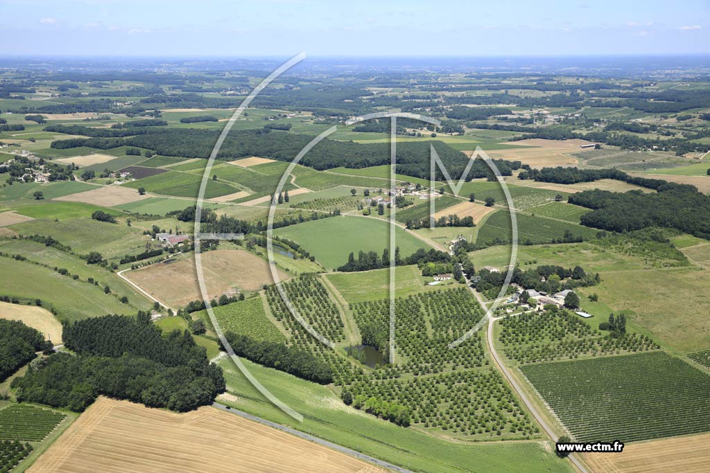Photo arienne de Loubs-Bernac (les Faux)