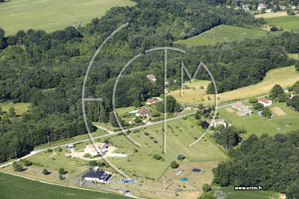 Photo arienne de Port-Sainte-Foy-et-Ponchapt (la Rouquette)