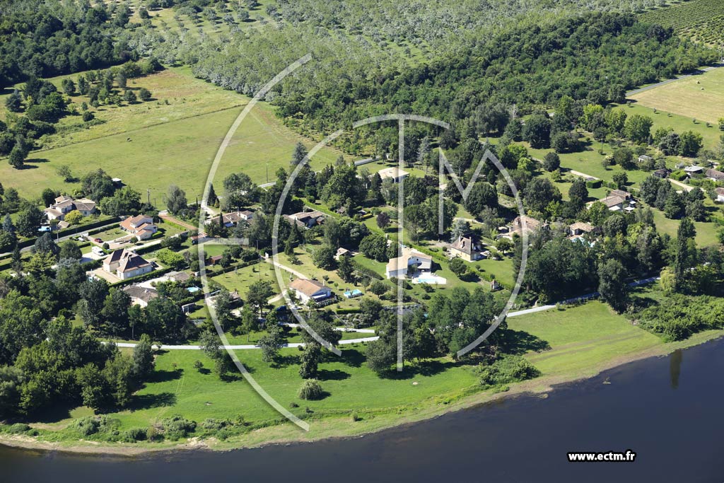 Photo arienne de Port-Sainte-Foy-et-Ponchapt (le Sablat)