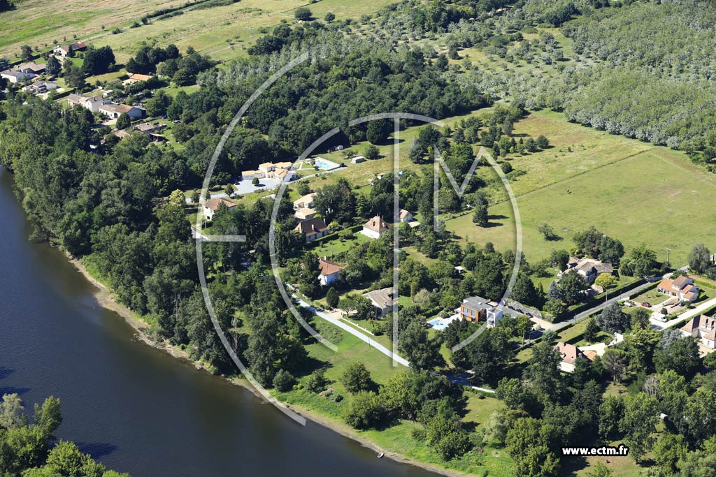 Photo arienne de Port-Sainte-Foy-et-Ponchapt (le Sablat)