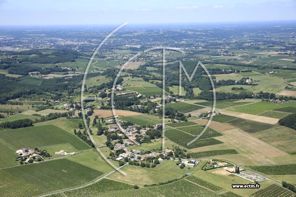 Photo arienne de Razac-de-Saussignac