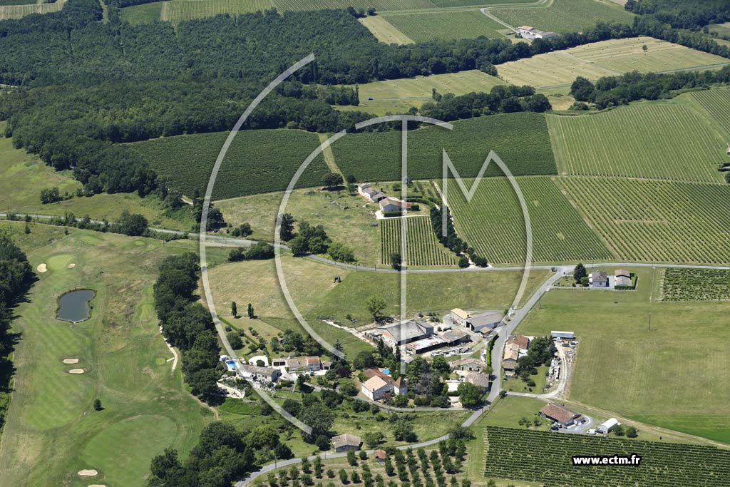 Photo arienne de Razac-de-Saussignac (la Grange)