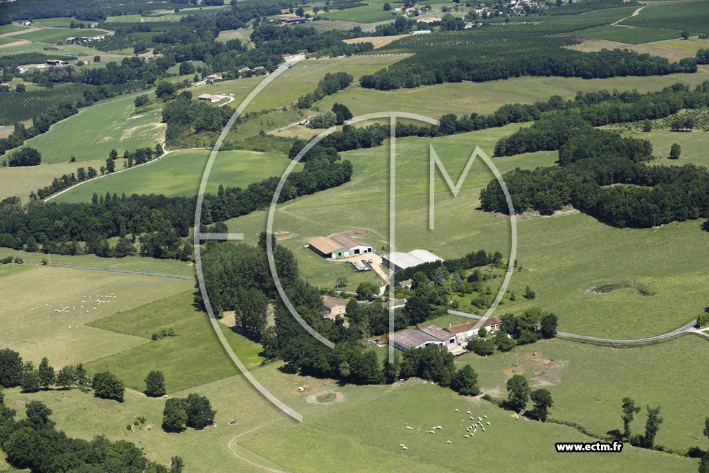 Photo arienne de Saint-Astier (les Poitevins)