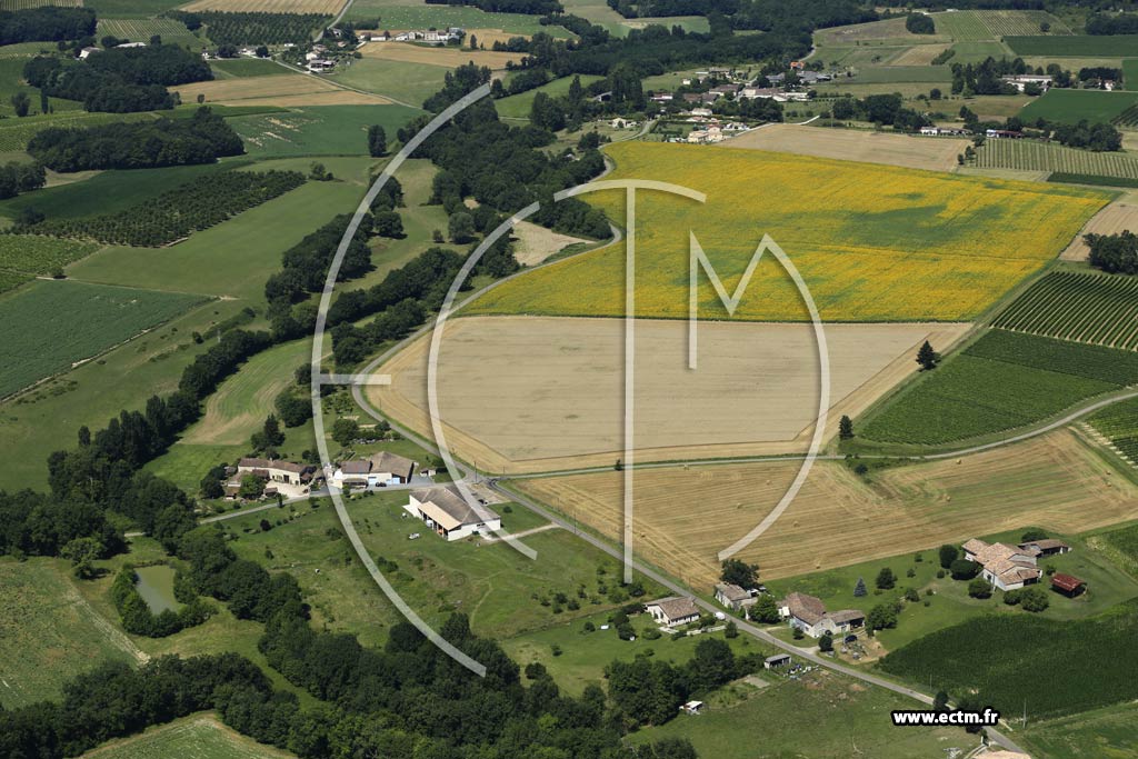 Photo arienne de Saint-Astier (Magnen)
