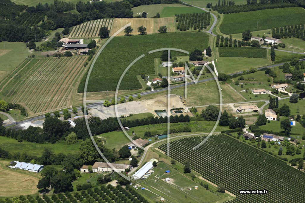 Photo arienne de Villeneuve-de-Duras