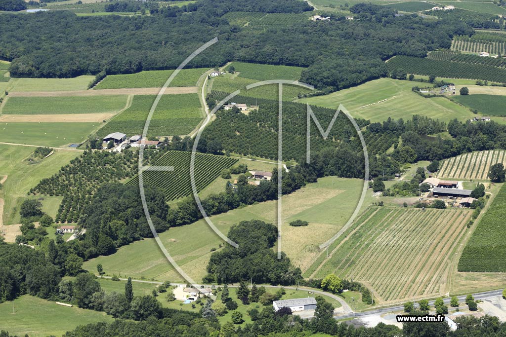 Photo arienne de Villeneuve-de-Duras