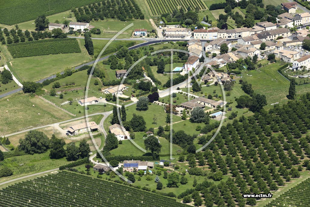 Photo arienne de Villeneuve-de-Duras