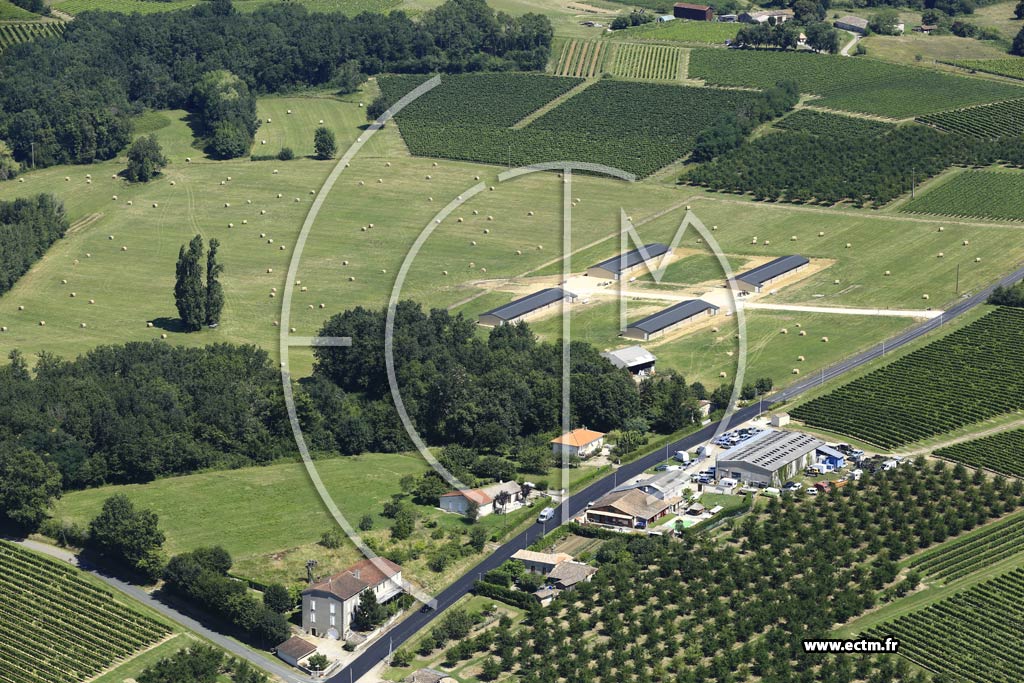 Photo arienne de Villeneuve-de-Duras