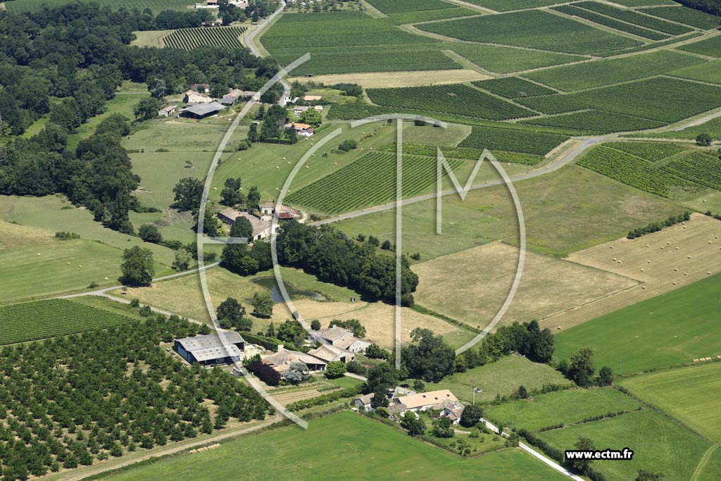 Photo arienne de Villeneuve-de-Duras (Font Bernouse)