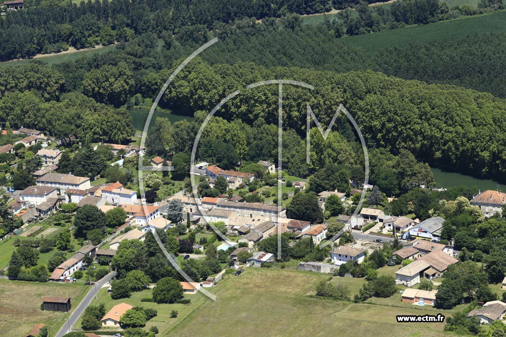 Photo arienne de Castets et Castillon (Castets-en-Dorthe)