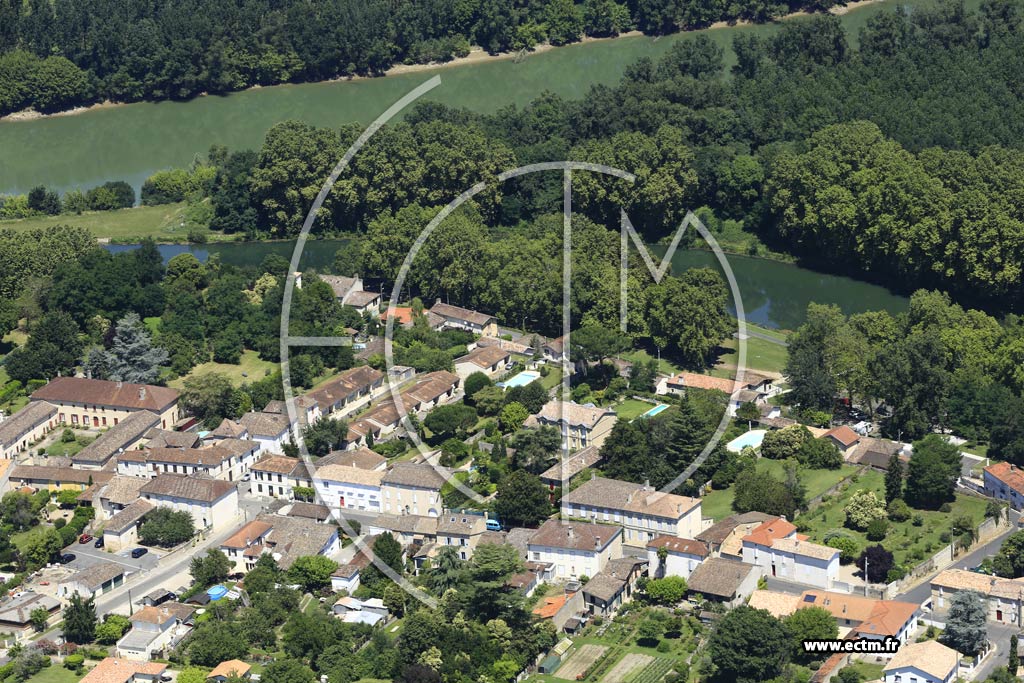 Photo arienne de Castets et Castillon (Castets-en-Dorthe)