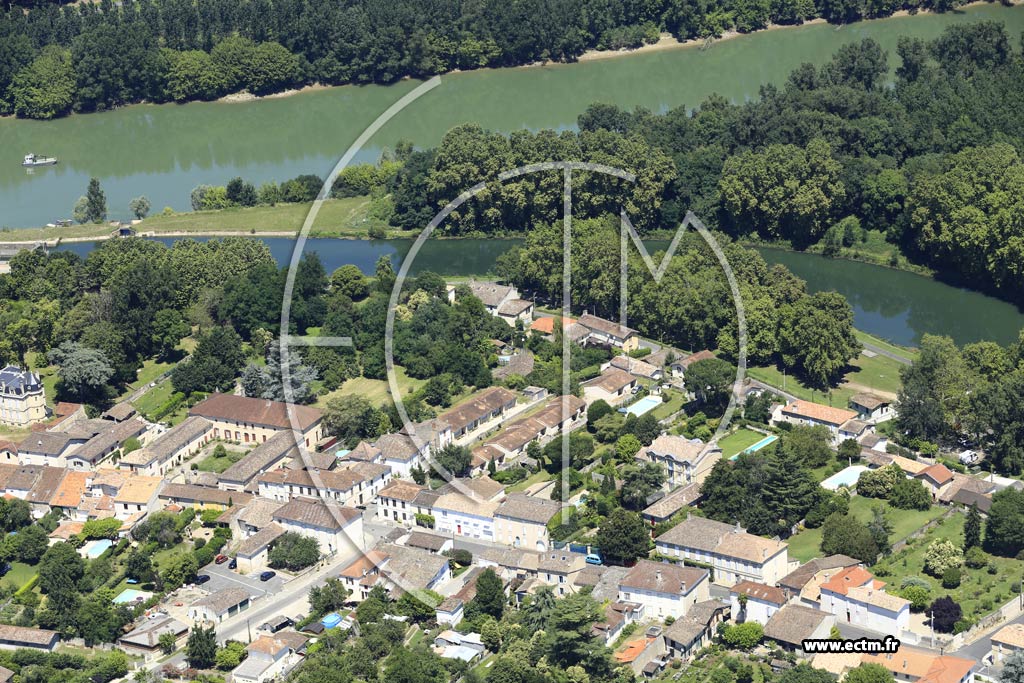 Photo arienne de Castets et Castillon (Castets-en-Dorthe)