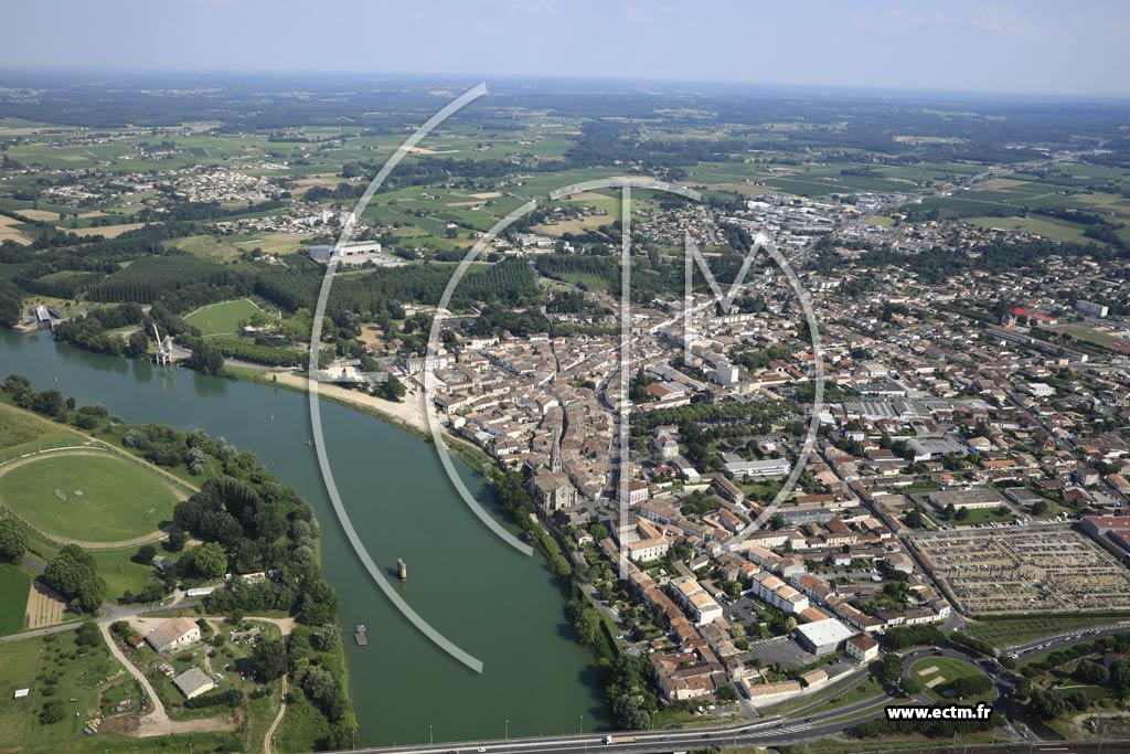 Photo arienne de Langon