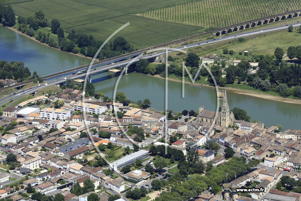Photo arienne de Langon