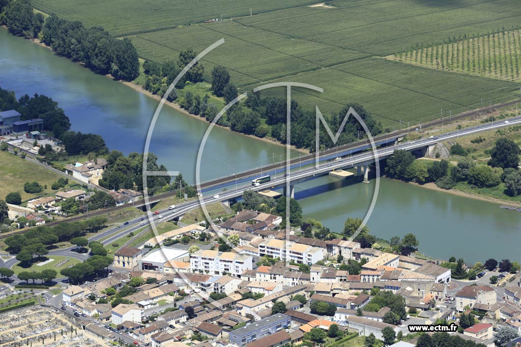Photo arienne de Langon