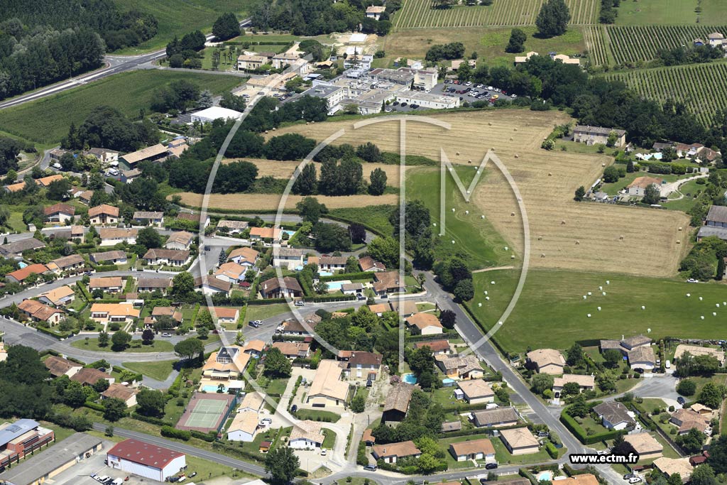 Photo arienne de Langon (Gaillat)