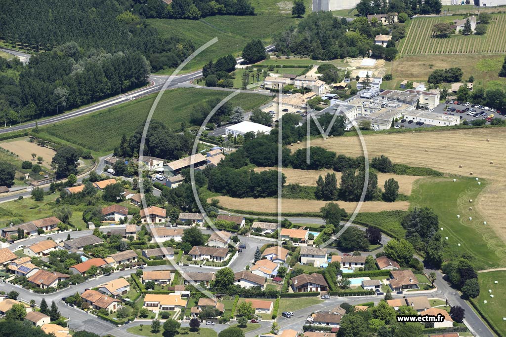 Photo arienne de Langon (Gaillat)