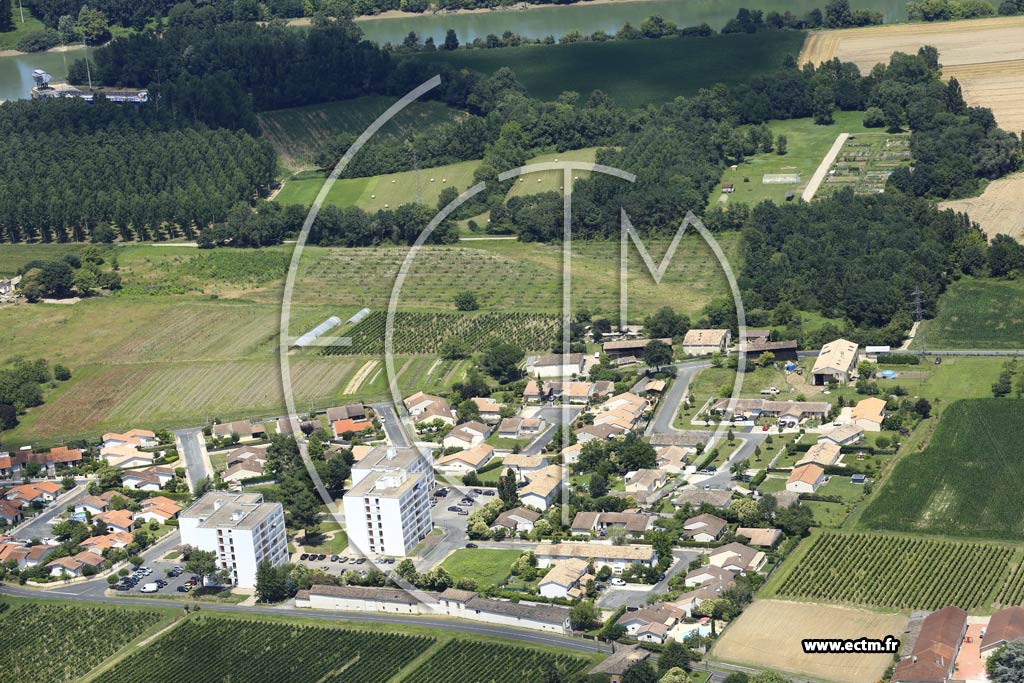 Photo arienne de Langon (Rsidence Andr Malraux)