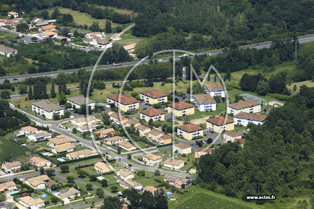 Photo arienne de Langon (Sauzet)