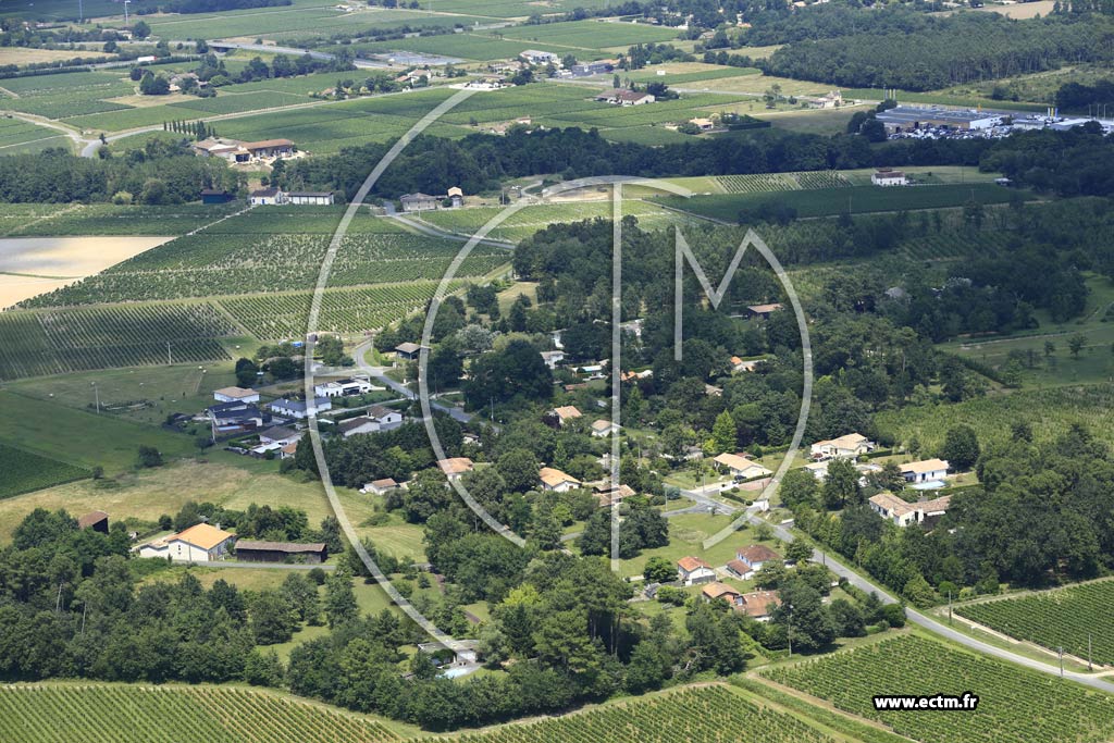 Photo arienne de Mazres (Landrac)
