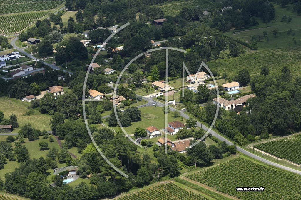 Photo arienne de Mazres (Landrac)