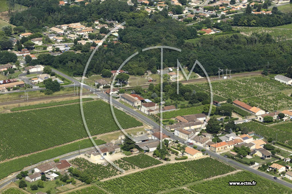 Photo arienne de Preignac (le Puch)