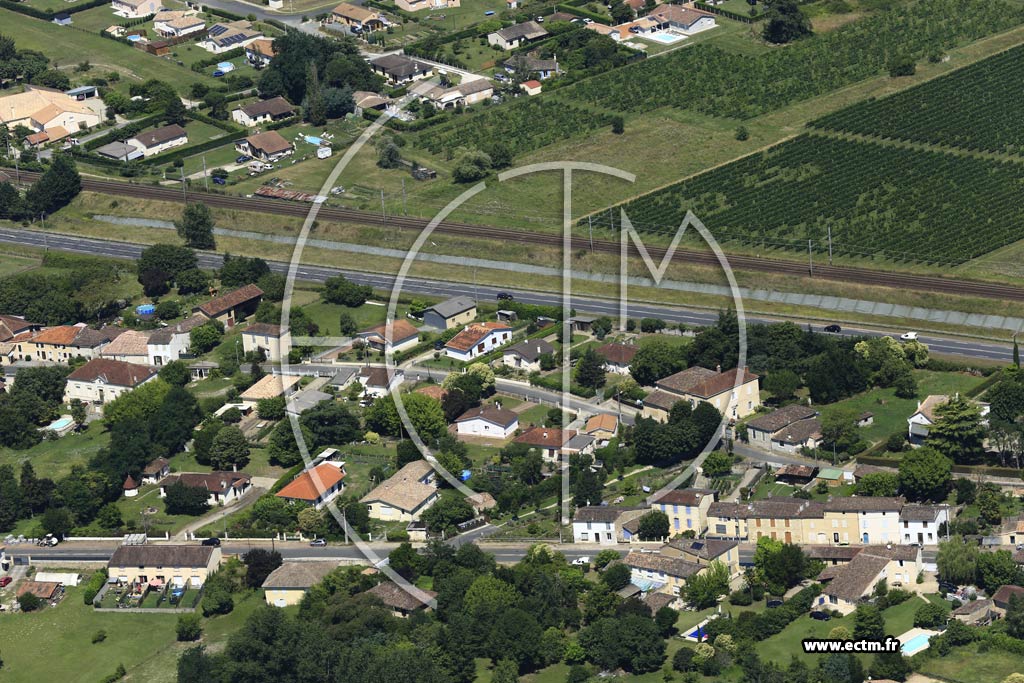 Photo arienne de Saint-Macaire