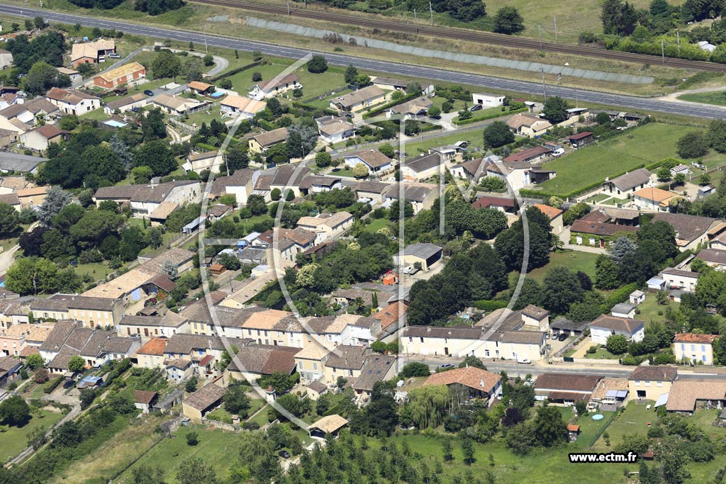 Photo arienne de Saint-Macaire