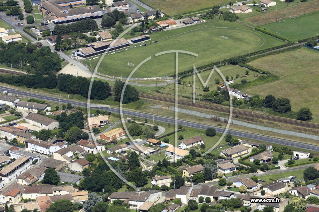 Photo arienne de Saint-Macaire