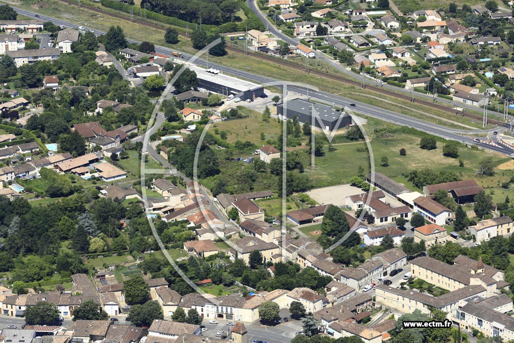 Photo arienne de Saint-Macaire