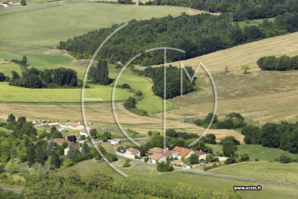 Photo arienne de Bertric-Bure (la Pouyette)