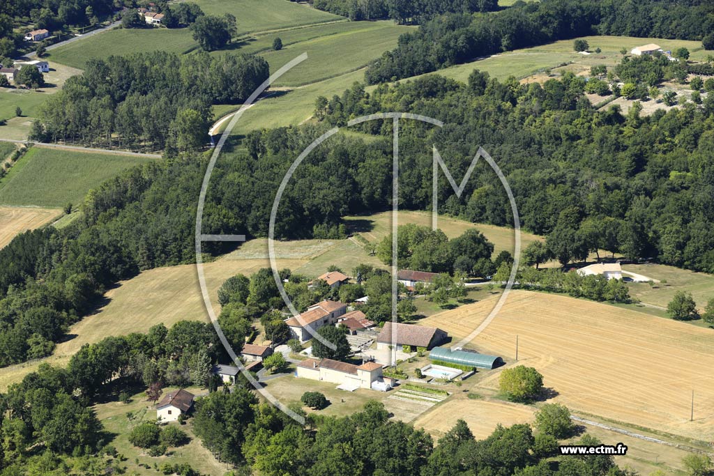 Photo arienne de Celles (Chemisac)