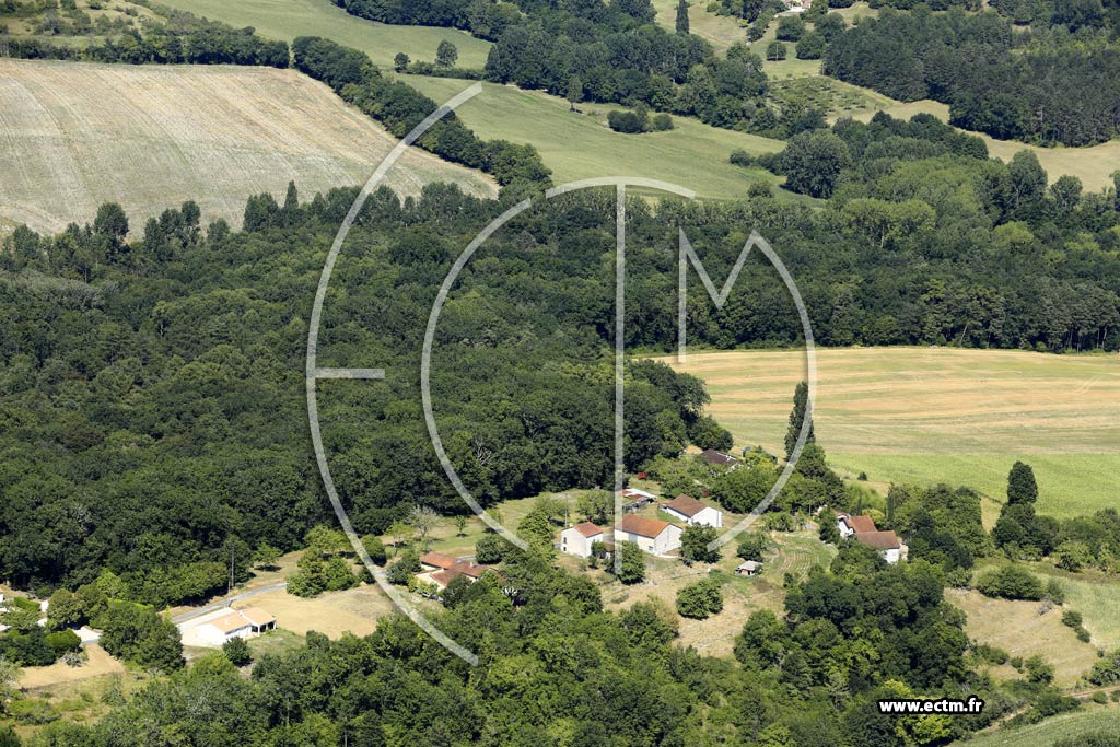 Photo arienne de Celles (Guillonnet)