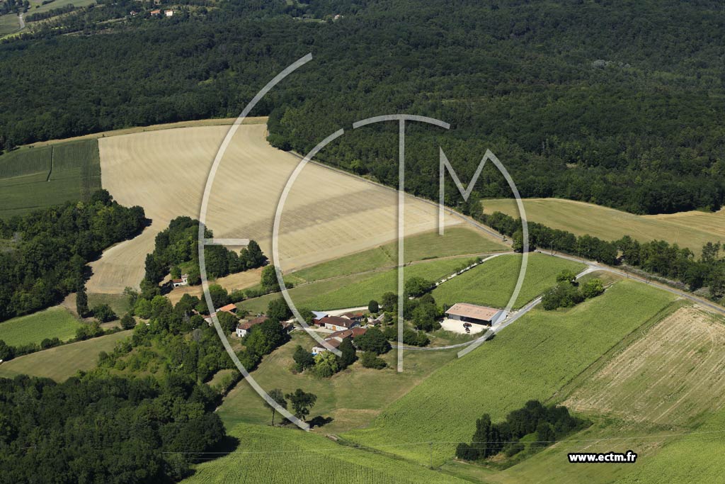 Photo arienne de Celles (la Farge)