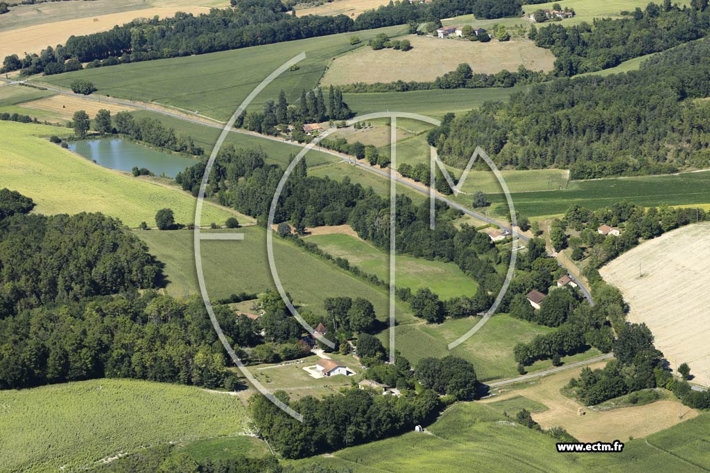 Photo arienne de Celles (le Moulin de Belord)