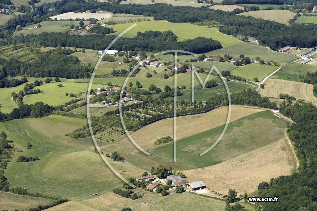 Photo arienne de Douchapt (les Combes)