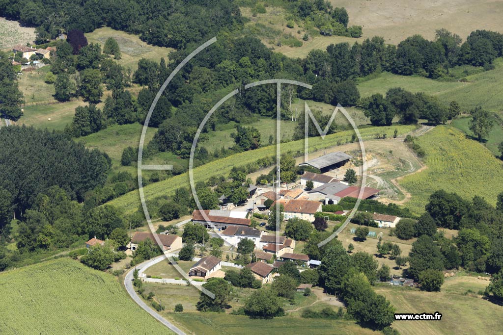 Photo arienne de Ribrac (la Borderie)
