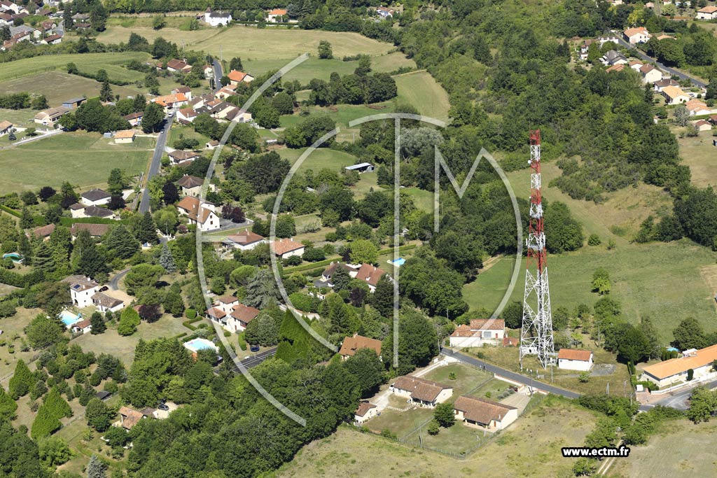 Photo arienne de Ribrac (les Montilloux)