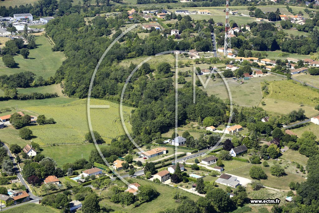 Photo arienne de Ribrac (route de Saint-Sulpice)